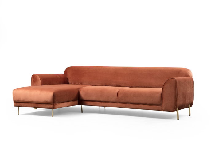Atelier Del Sofa Sofá-Cama de Esquina Image Corner Left Cinnamon Atelier Del Sofa Sofá-Cama de Esquina Image Corner Left Cinnamon